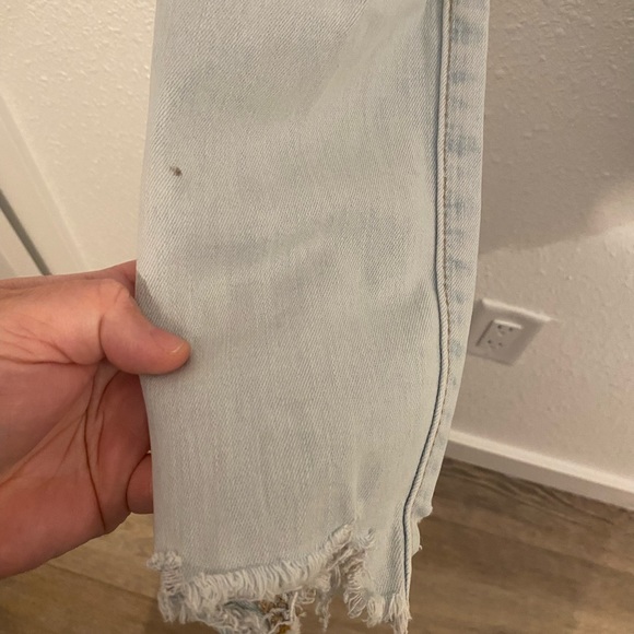 American Eagle Next Level Stretch light blue torn Jeans Jegging Womens 0 regular - Picture 3 of 10